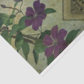 ハロウィーンの不気味な解剖学とピンクの花Ephemera 薄葉紙 (詳細)