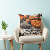 ハロウィーンの不気味な風船ジャックオランタン クッション (椅子)