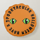ハロウィーンの丸い枕を持っている ラウンドクッション (裏面)