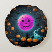 ハロウィーンの丸い枕クッション ラウンドクッション (正面)