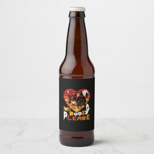 ハロウィーンの他のボスをお願い ビールラベル (正面)