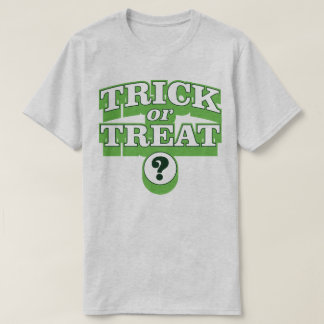 ハロウィーンの仮装スローガンTシャツのトリックまたは治療 Tシャツ