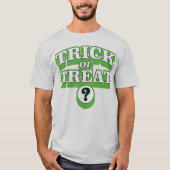 ハロウィーンの仮装スローガンTシャツのトリックまたは治療 Tシャツ (正面)