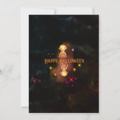 ハロウィーンの仮装モンスターパーティー 招待状 (裏面)