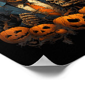 ハロウィーンの仮装恐ろしい大統領カボチャ・ギ ポスター (角)