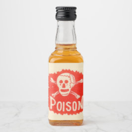 ハロウィーンの偽毒 リキュールボトルラベル