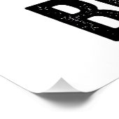 ハロウィーンの先生の脳のヴィンテージ ベクター デザイン_1 ポスター (コーナー)