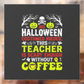 ハロウィーンの先生は十分怖いコーヒーデザイン_1 ウィンドウサイン (シート2)