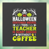 ハロウィーンの先生は十分怖いコーヒーデザイン_1 ウィンドウサイン (シート3)