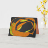 ハロウィーンの具現化ジャック・oランタンのカード カード (黄色い花)