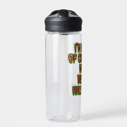 ハロウィーンの前にホリデー音楽にノーと言おもしろいう ウォーターボトル (正面)