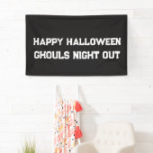 ハロウィーンの化け物たちの夜のお出かけ バナーカスタム 横断幕 (インサイチュ)