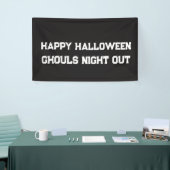 ハロウィーンの化け物たちの夜のお出かけ バナーカスタム 横断幕 (トレードショー)