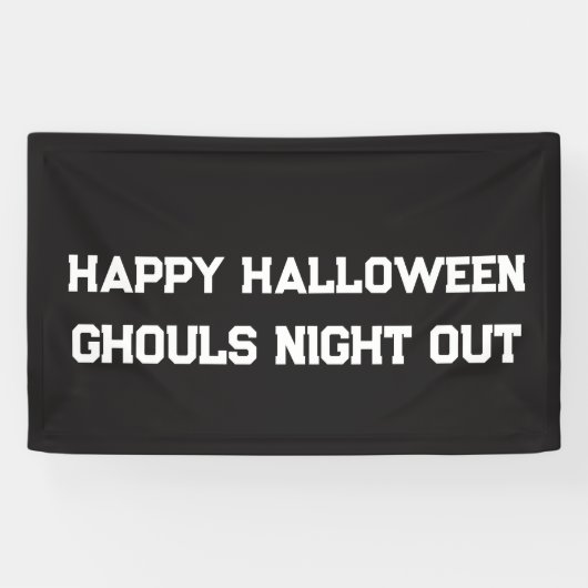 ハロウィーンの化け物たちの夜のお出かけ バナーカスタム 横断幕 (横)