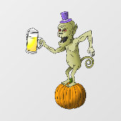 ハロウィーンの化け物たち ウィンドウサイン (シート)