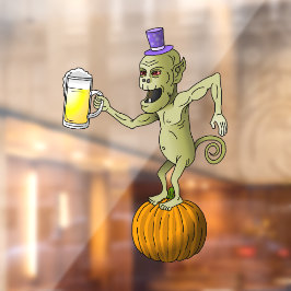 ハロウィーンの化け物たち ウィンドウサイン