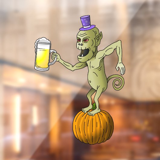 ハロウィーンの化け物たち ウィンドウサイン (シート2)