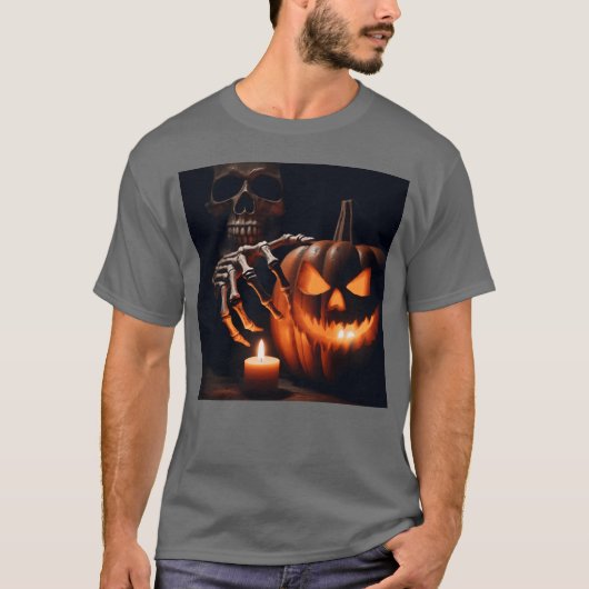 ハロウィーンの友人へようこそ Tシャツ (正面)
