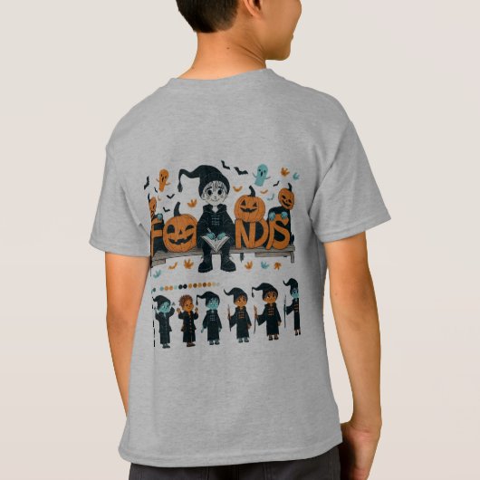 ハロウィーンの友人 Tシャツ (裏面)