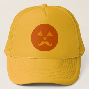 ハロウィーンの口ひげカボチャ帽 キャップ