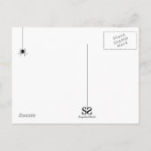 ハロウィーンの古い羊皮紙の挨拶 ポストカード (裏面)