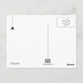 ハロウィーンの古い羊皮紙の挨拶 ポストカード (裏面)