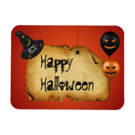 ハロウィーンの古い羊皮紙の挨拶 マグネット