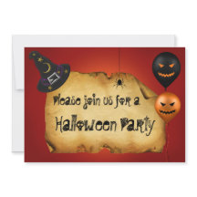 ハロウィーンの古い羊皮紙の挨拶