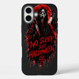 ハロウィーンの叫びゴシックホラーだけ眠らないデザイン iPhone 16 PLUSケース