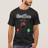 ハロウィーンの叫び声を上つるげる Tシャツ (正面)