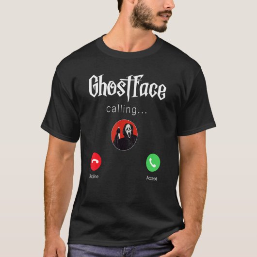 ハロウィーンの叫び声を上つるげる Tシャツ (正面)