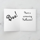 ハロウィーンの叫び カード (内部)