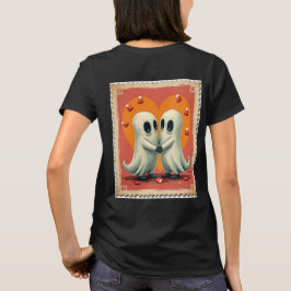ハロウィーンの可愛い恋人たちスタンプ Tシャツ