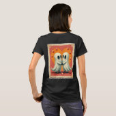 ハロウィーンの可愛い恋人たちスタンプ Tシャツ (裏面フル)