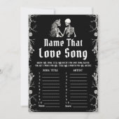 ハロウィーンの名前ザラブチューンブライダルシャワーゲーム 招待状 (正面)