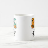 ハロウィーンの吸血鬼のかぼちゃのデザイン コーヒーマグカップ (中央)