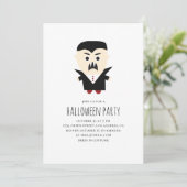 ハロウィーンの吸血鬼の衣装パーティー。恐ろしいドラキュラ 招待状 (スタンド正面)