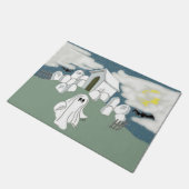 ハロウィーンの墓場シフト ドアマット (アングル)