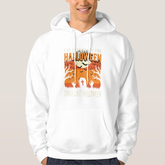 ハロウィーンの墓場デザインの準備はいい?_1 パーカ (正面)