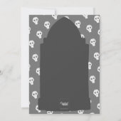 ハロウィーンの墓石がお目にかかりたくてたまらない 招待状 (裏面)