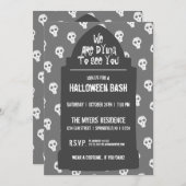 ハロウィーンの墓石がお目にかかりたくてたまらない 招待状 (正面/裏面)