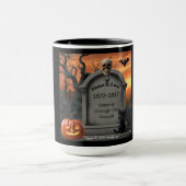 ハロウィーンの墓石のユーモア"アロッタB.ロッド" マグカップ (中央)