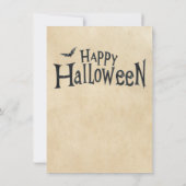 ハロウィーンの墓石グリーティングカード (裏面)