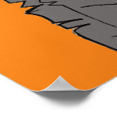 ハロウィーンの墓石ポスター ポスター (角)