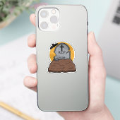 ハロウィーンの墓石 シール (スマートフォン)