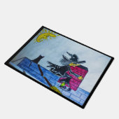 ハロウィーンの墜落魔女 ドアマット (アングル)