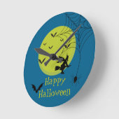 ハロウィーンの壁時計 ラウンド壁時計 (傾斜)