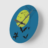 ハロウィーンの壁時計 ラウンド壁時計 (傾斜)