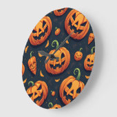 ハロウィーンの壁時計 ラージ壁時計 (傾斜)