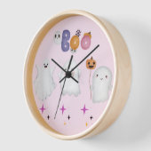 ハロウィーンの壁時計 壁時計 (傾斜)